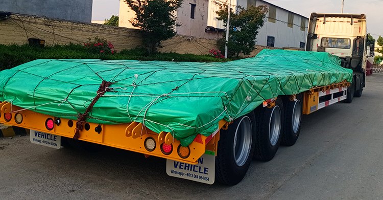3 Axle 60 Lowbed Truck Trailer for Sale in Uganda