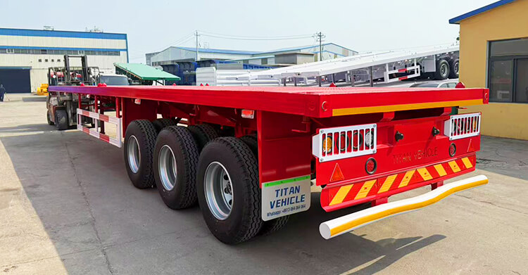 3 Axle Flatbed Truck Trailer for Sale in Tanzania