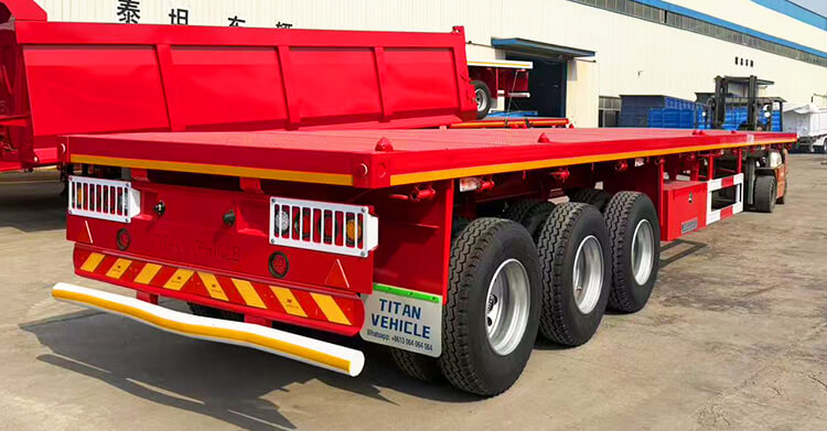 3 Axle Flatbed Truck Trailer for Sale in Tanzania