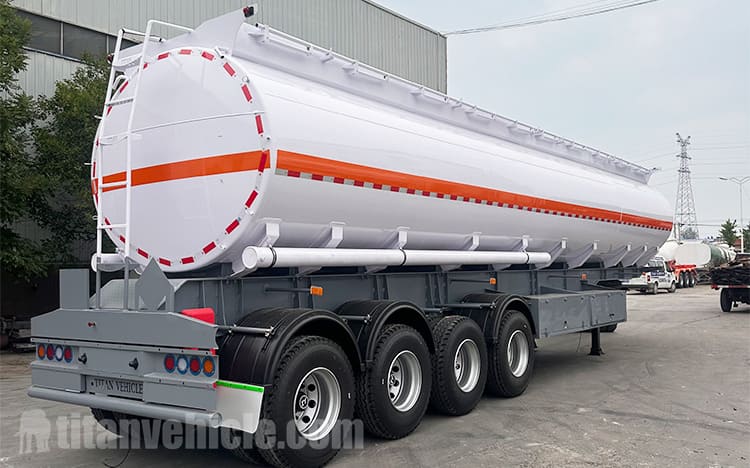 45000 Liters Stainless Steel Tanker Trailer Petrol Tanker Price for Sale in Tanzania