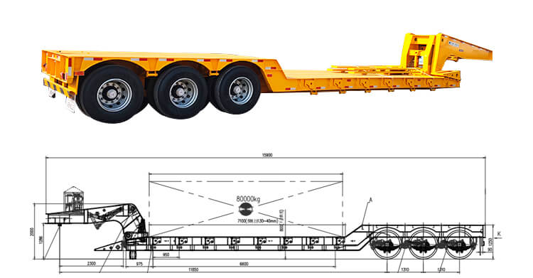 3 Axle Detachable Gooseneck Trailer for Sale in Guyana