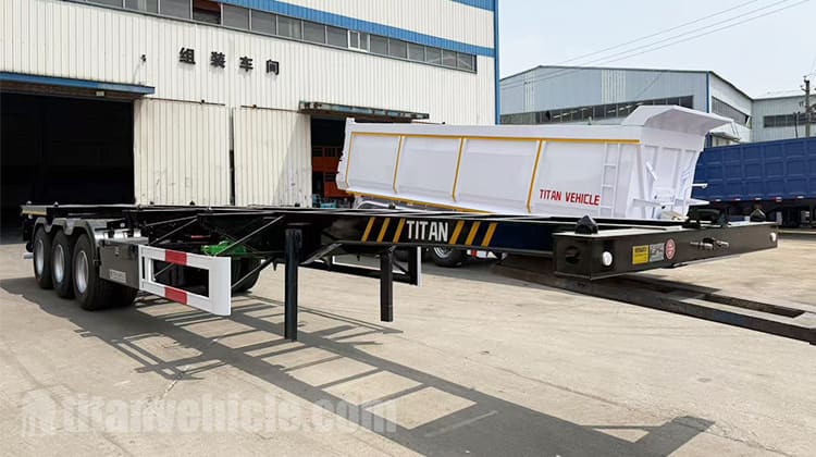 40 Ft Shipping Container Chassis Trailer for Sale in Jamaica