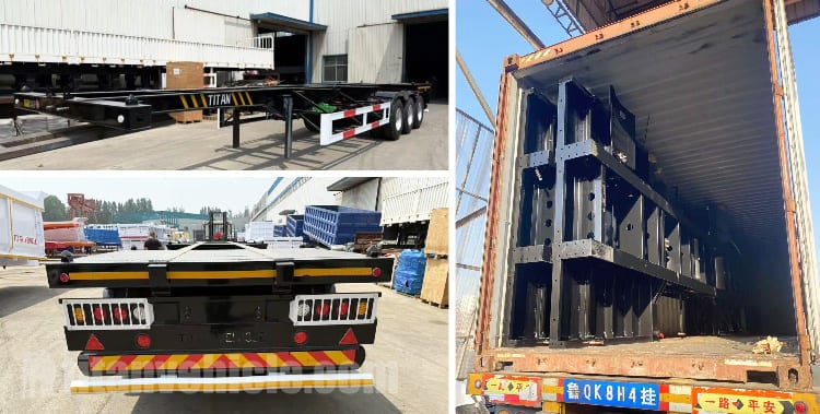 40 Ft Shipping Container Chassis Trailer for Sale in Jamaica