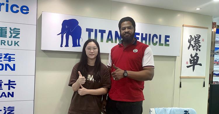 Congo Customer Visit TITAN to Buy 3 Units of Flatbed Truck Trailers