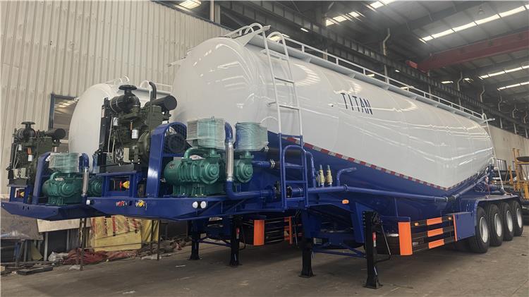 4 Axle 50 CBM Cement Tanker Trailer for Sale In Sierra Leone