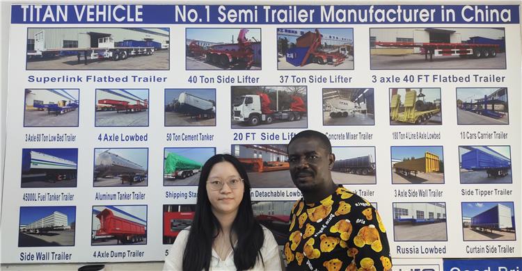 3 Axle Flatbed Semi Trailer for Sale In Djibouti