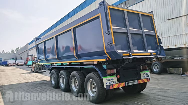 40 CBM Heavy Duty Semi Dump Trailers for Sale in Zimbabwe 
