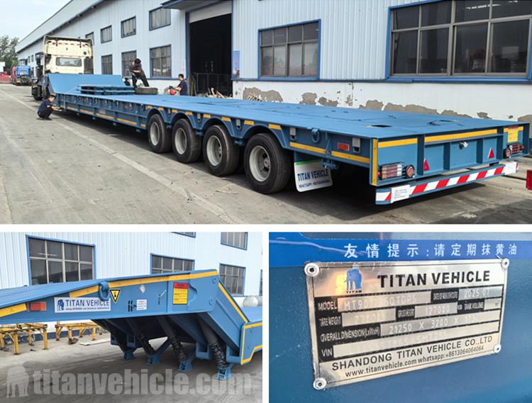 100 Ton Folding Neck Lowboy Trailer for Sale in Nigeria