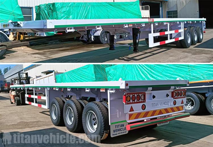 TITAN Tri Axle Flatbed Trailer for Sale Near Me in Burkina Faso