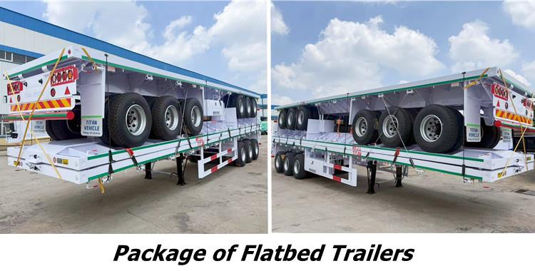 TITAN Tri Axle Flatbed Trailer for Sale Near Me in Burkina Faso