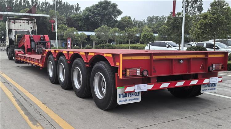 4 Axle 100 Ton Removable Gooseneck Trailer for Sale In Oman
