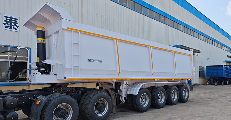 4 Axle Dump Semi Trailer for Sale in Cameroon