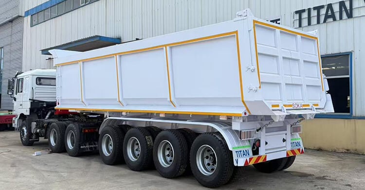 4 Axle Dump Semi Trailer for Sale in Cameroon
