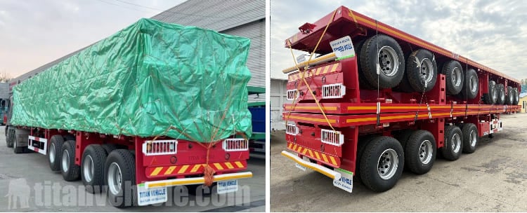 4 Axle Flatbed Truck Trailer for Sale in Nigeria