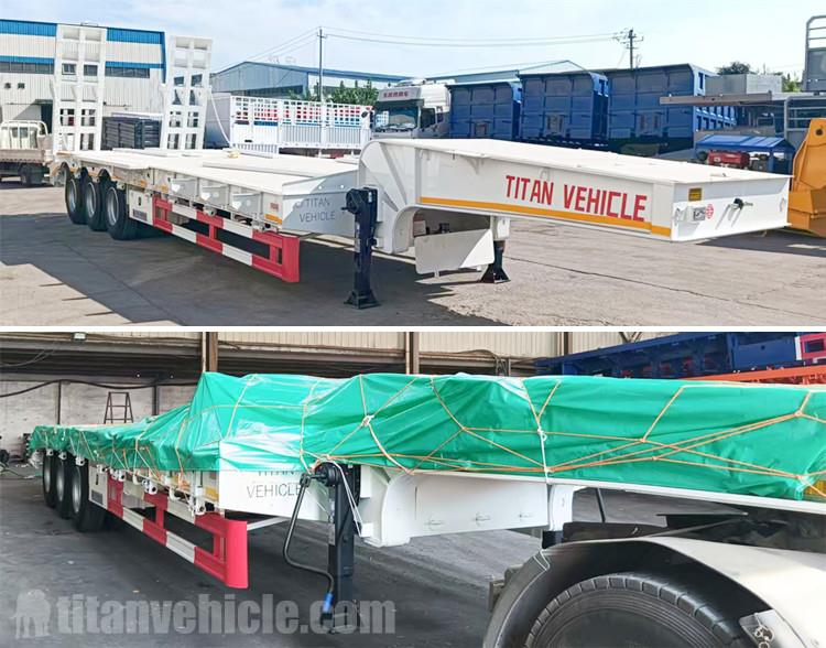Tri Axle Lowbed Trailer Truck for Sale in Namibia