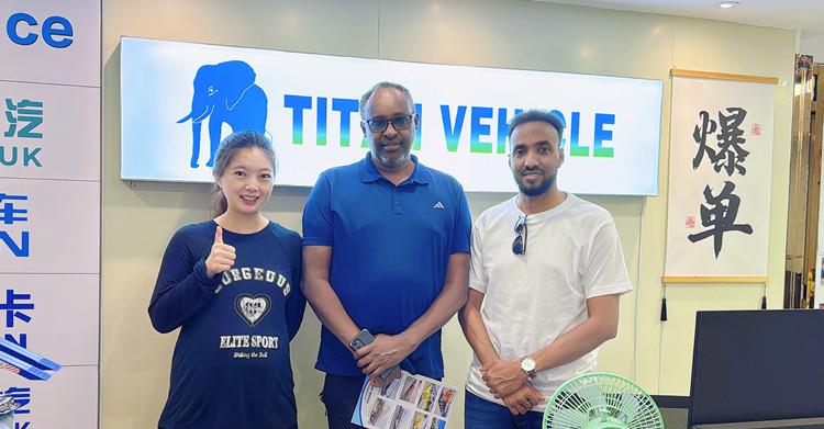 Namibian Customers visit TITAN to Buy Lowbed Trailer