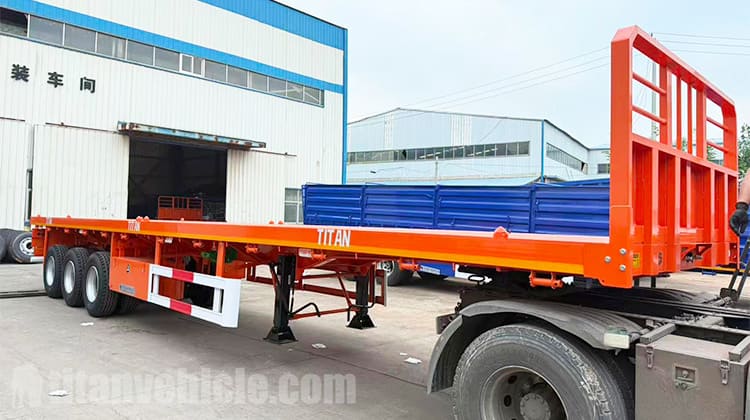 3 Axle Flatbed Semi Trailer for Sale in Angola