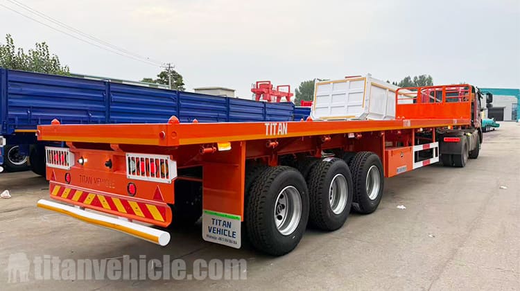 3 Axle Flatbed Semi Trailer for Sale in Angola