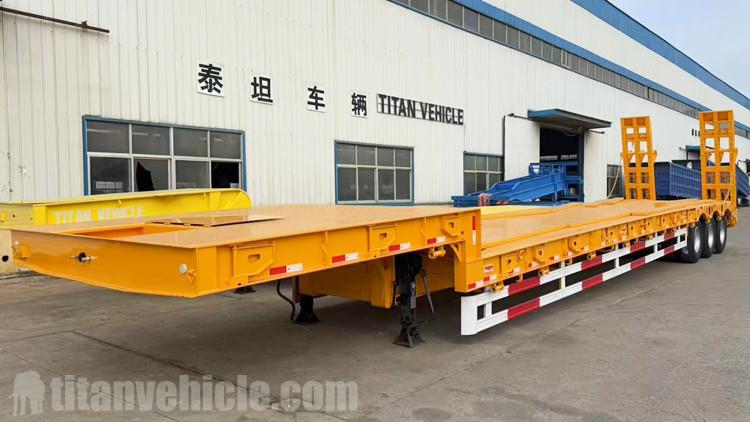 Tri Axle Drop Deck Trailer for Sale in Tanzania
