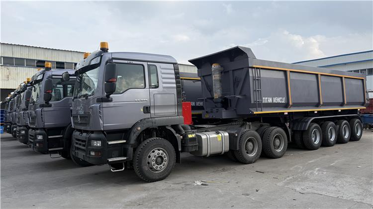 4 Axle Dump Trailer for Sale In Angola
