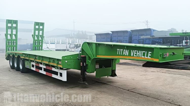 Tri Axle Semi Low Bed Trailer for Sale in Sierra Leone