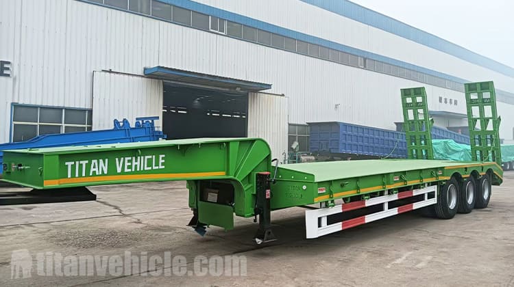 Tri Axle Semi Low Bed Trailer for Sale in Sierra Leone