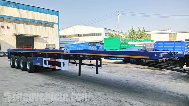 4 Axle Flatbed Semi Trailer for Sale in Uganda 