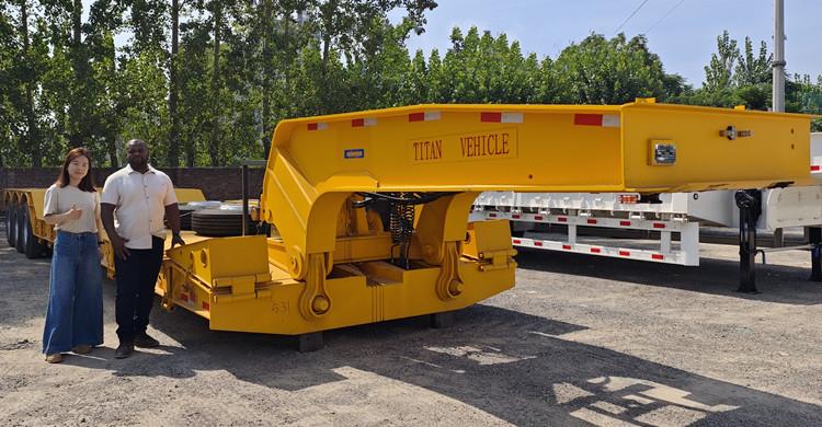 60 Ton Detach Gooseneck Trailer for Sale in Nigeria