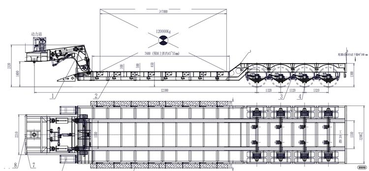 4 Axle Removable Gooseneck Trailer for Sale In Guinea