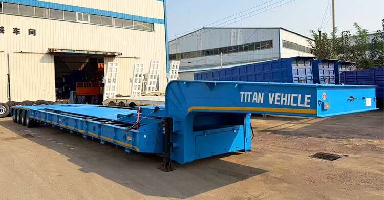 4 Line 8 Axle Low Bed Trailer for Sale Price in Ghana