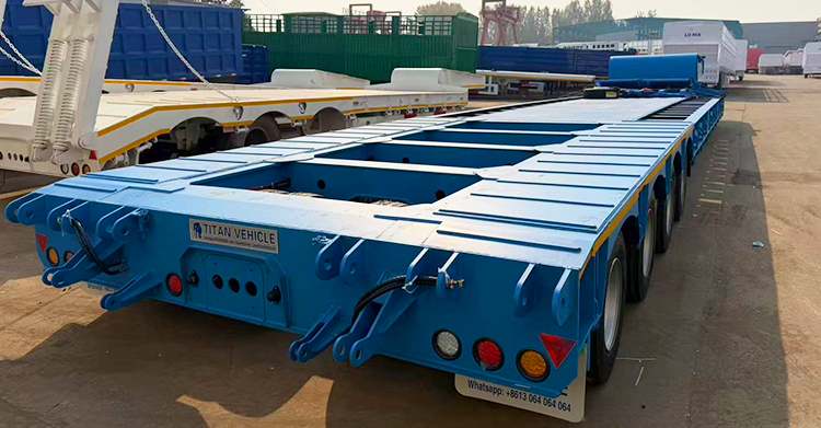 4 Line 8 Axle Low Bed Trailer for Sale Price in Ghana