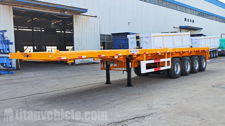 4 Axle Flatbed Semi Trailer for Sale in Tanzania