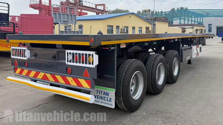 Flatbed Tri Axle Trailer for Sale in Côte d'Ivoire