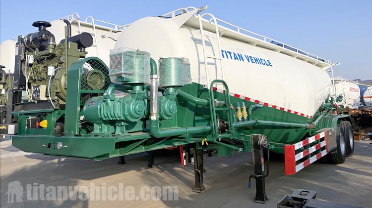2 Axle 25CBM Cement Tanker Trailer for Sale in Zambia