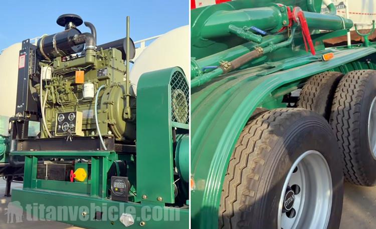 2 Axle 25CBM Cement Tanker Trailer for Sale in Zambia