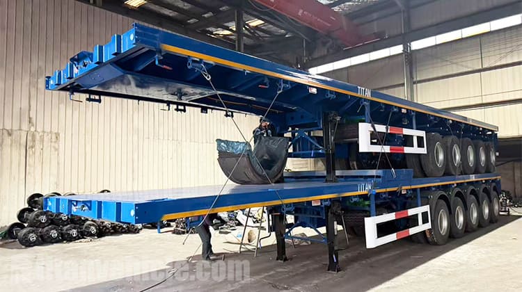 5 Axle Semi Truck Flatbed Trailer for Sale in Congo