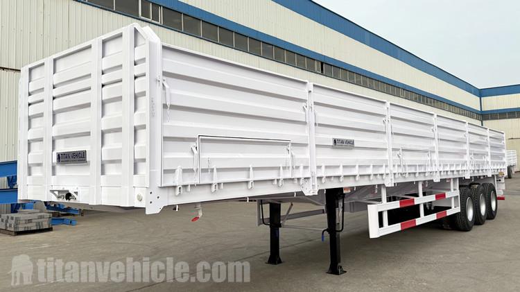 Grain Tri Axle Trailer with Board for Sale in Zimbabwe