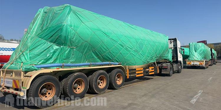 4 Axle Bulk Cement Tanker Trailer for Sale in Gambia
