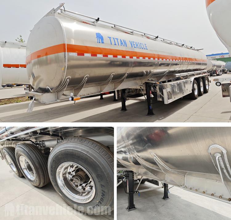 Aluminum Fuel Tanker Trailer for Sale in Chile