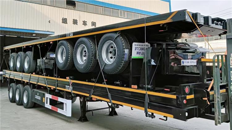 Tri Axle Flatbed Semi Trailer for Sale In Ghana