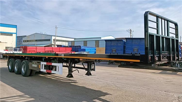 Tri Axle Flatbed Semi Trailer for Sale In Ghana