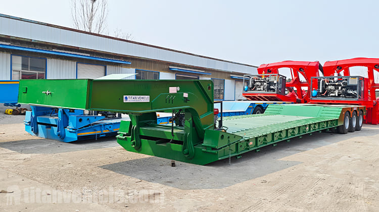 80 Ton Lowboy Gooseneck Trailer for Sale in Ghana