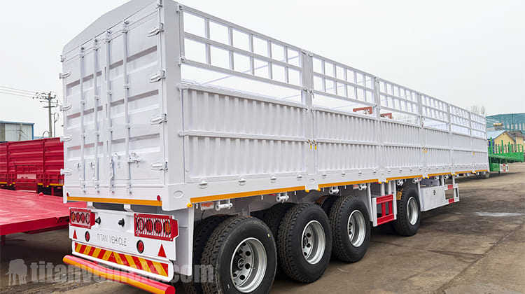 4 Axle Fence Cargo Semi Trailer for Sale in Zimbabwe
