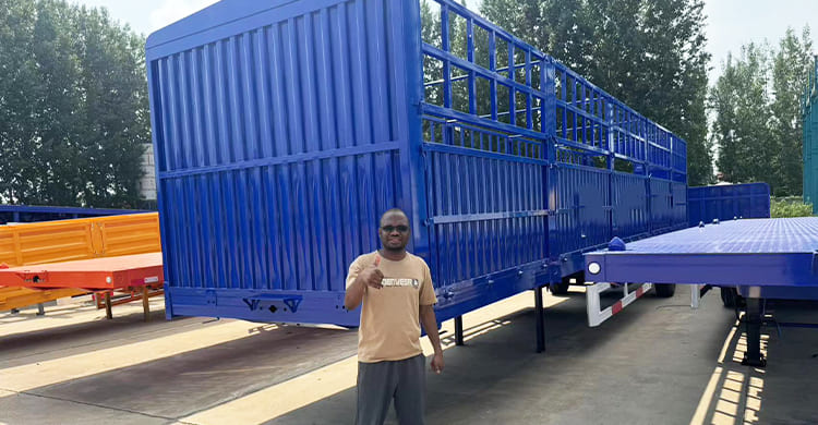 4 Axle Fence Cargo Semi Trailer for Sale in Zimbabwe