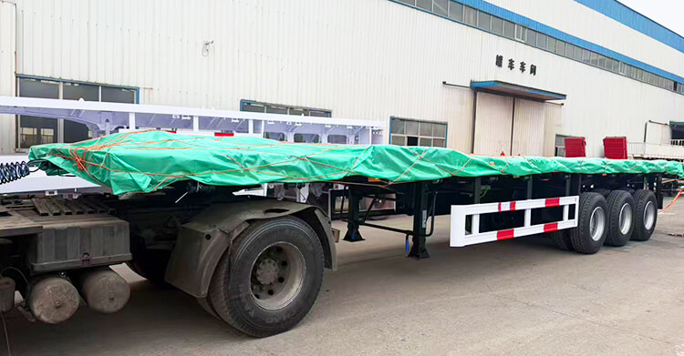 Tri Axle Flat Deck Trailer for Sale in Zambia