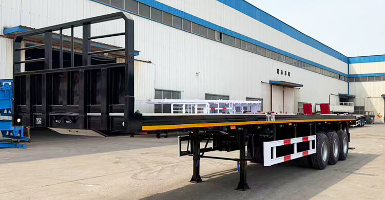Tri Axle Flat Deck Trailer for Sale in Zambia