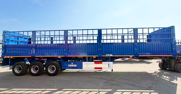 3 Axle Fence Cargo Semi Trailer for Sale in Bolivia