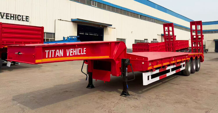 Heavy Duty 3 Axle 60 Ton Low Bed Trailer Price in Zambia