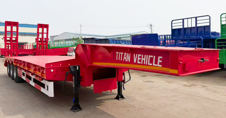Heavy Duty 3 Axle 60 Ton Low Bed Trailer Price in Zambia