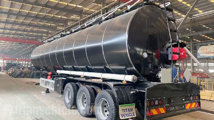 Tri Axle Liquid Asphalt Tanker Trailer for Sale in Guinea